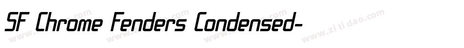 SF Chrome Fenders Condensed字体转换